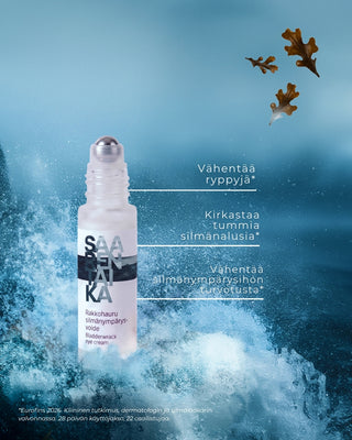 Rakkohauru silmänympärysvoide roll-on, turvotukseen, tummiin silmänalusiin ja juonteisiin, UNISEX, vegaaninen, hajusteeton