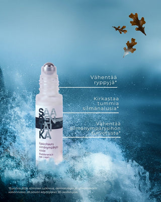🎁 ENNAKKOETU 25€ lahja sinulle: Rakkohauru silmänympärysvoide + Rakkohauru kasvosaippua