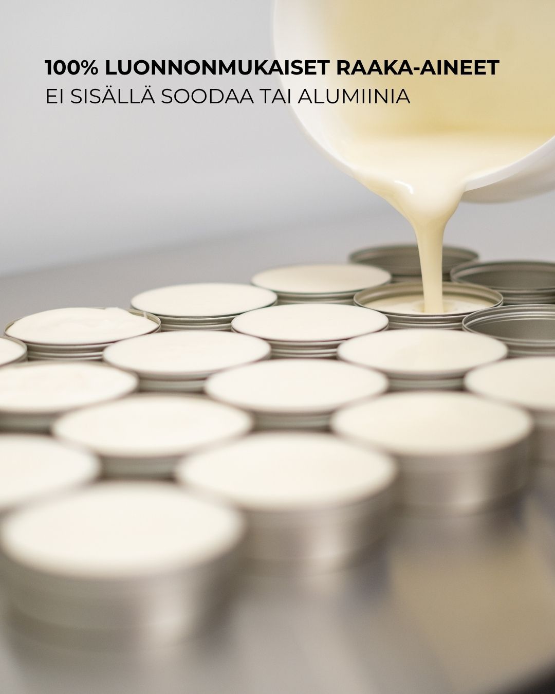 100% luonnollinen deodorantti, deodorantti ilman soodaa, deodorantti ilman alumiinia