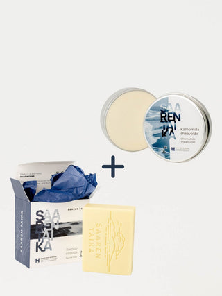 Ekseemaihottuma kädessä -setti on nopea apu kuivalle ja kutiavalle iholle, 100% luonnollinen ja vegaaninen