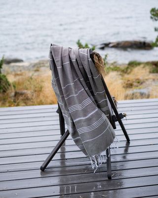 Hamam-pyyhe! Sulo Khaki, kierrätyspuuvillaa, Koko 95x180cm, 250g, 100% puuvillaa, käy myös isokokoisille Hamam-pyyhe Saaren Taika Decor