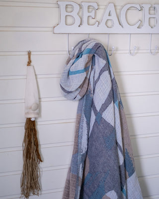 Hamam-pyyhe! Väre Turkoosi-Oranssi - Koko 90x175cm, 400g, 100% puuvillaa, käy myös isokokoisille Hamam-pyyhe Saaren Taika Decor