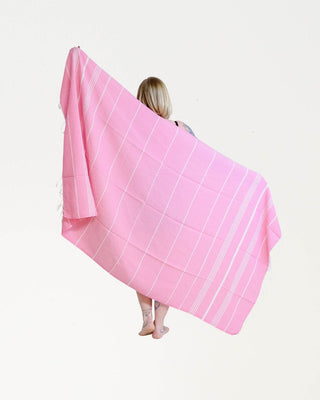Hamam-pyyhe Sulo Pinkki, 100% puuvillaa, 90x180cm, 250g