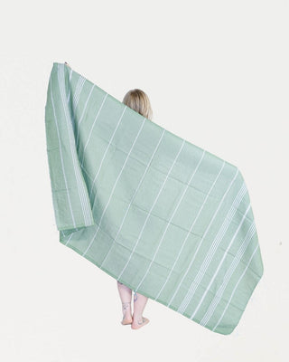 Hamam-pyyhe Sulo Oliivinvihreä on suurikokoinen, imukykyinen, lämmin ja kuivuu nopeasti 