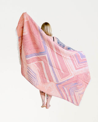 Hamam-pyyhe Suunta Punainen, 100% puuvillaa, 175x90cm, 440g