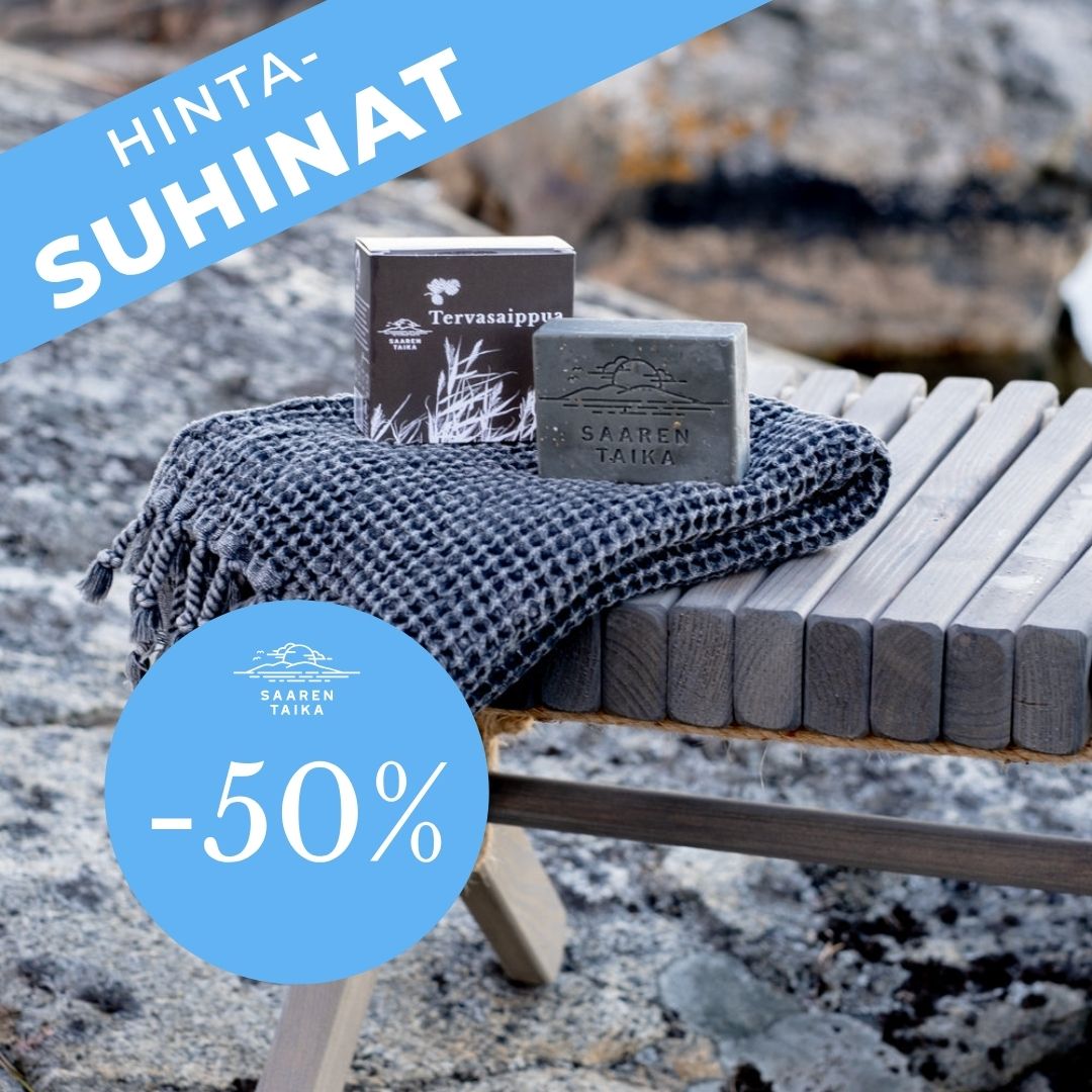 II quality HientaSuhina product - Tar soap, suitable for e.g. for itchy skin, antibacterial & moisturizing - Saaren Taika 🇫🇮