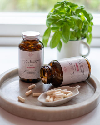 Kookos + Kollageeni ja C-vitamiini ravintolisä iholle
