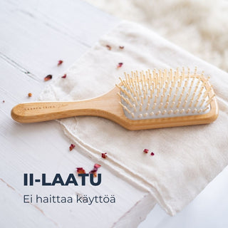 2-laatuinen Saaren Taika ekologinen bambu-hiusharja hellävaraiseen hiusten harjaamiseen