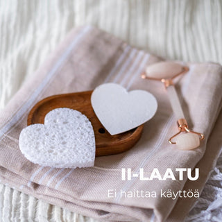 II-LAATU Puhdistussieni Sydän, hellävarainen ja tehokas kasvojen pesuun