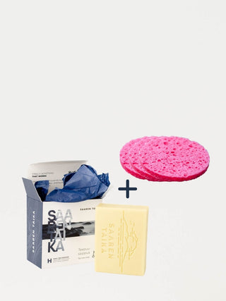 POD (perioraalidermatiitti) suunympärysihottuma ihonhoitosetti sisältää Teepuusaippuan sekä puhdistussienet