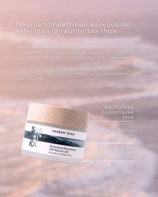 🎁 ENNAKKOETU 89€ lahja sinulle: Punoitusta rauhoittava seerumi + Punoitusta rauhoittava 24H kasvovoide