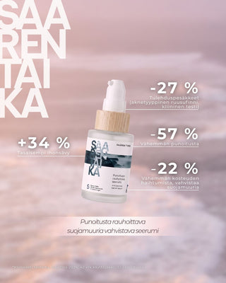 Punoitusta rauhoittava suojamuuria vahvistava seerumi, hajusteeton, vegaaninen, 98,6% luonnollista