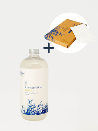 Pyykit raikkaaksi -setti - sis. pyykinpesuliinat ja pyykkietikka