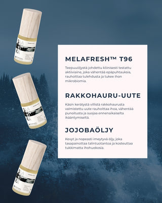 Rakkohauru Jojoba kasvoöljy ärtyneelle, punoittavalle ja epäpuhtauksiin taipuvalle iholle, vegaaninen, 100% luonnollista
