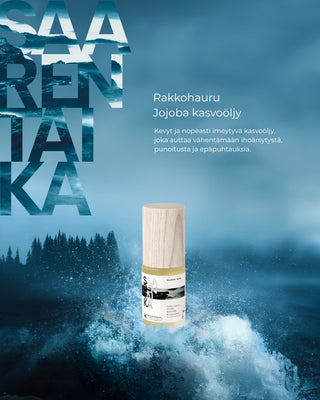 Rakkohauru Jojoba kasvoöljy ärtyneelle, punoittavalle ja epäpuhtauksiin taipuvalle iholle, vegaaninen, 100% luonnollista