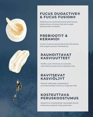 Rakkohauru & Kaktus 24H prebioottinen kasvovoide herkälle iholle