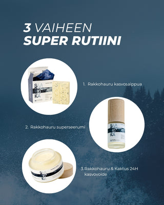 Rakkohauru & Kaktus 24H prebioottinen kasvovoide herkälle iholle