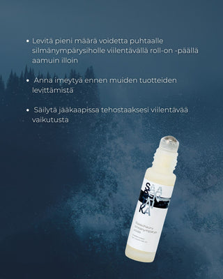 Rakkohauru silmänympärysvoide roll-on, turvotukseen, tummiin silmänalusiin ja juonteisiin, vegaaninen, hajusteeton