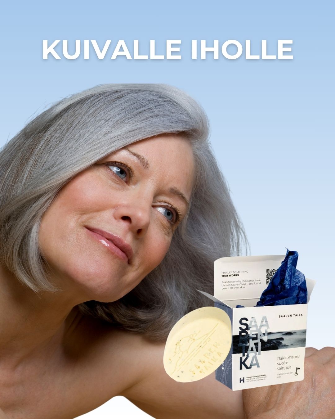 Bladderwrack Salt Soap for Sensitive Skin - Balances the bacterial population, moisturizes and gently cleanses