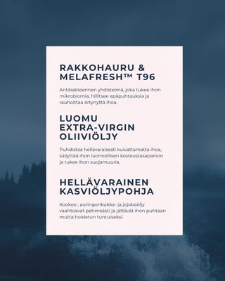 Rakkohauru Suolasaippua Herkälle Iholle - Tasapainottaa bakteerikantaa, kosteuttaa ja puhdistaa hellävaraisesti