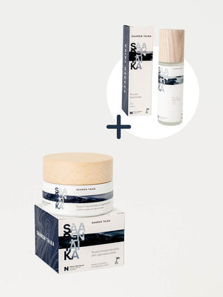 Ruusunmarja Kamelia kasvovoide + Ruusuvesi -setti