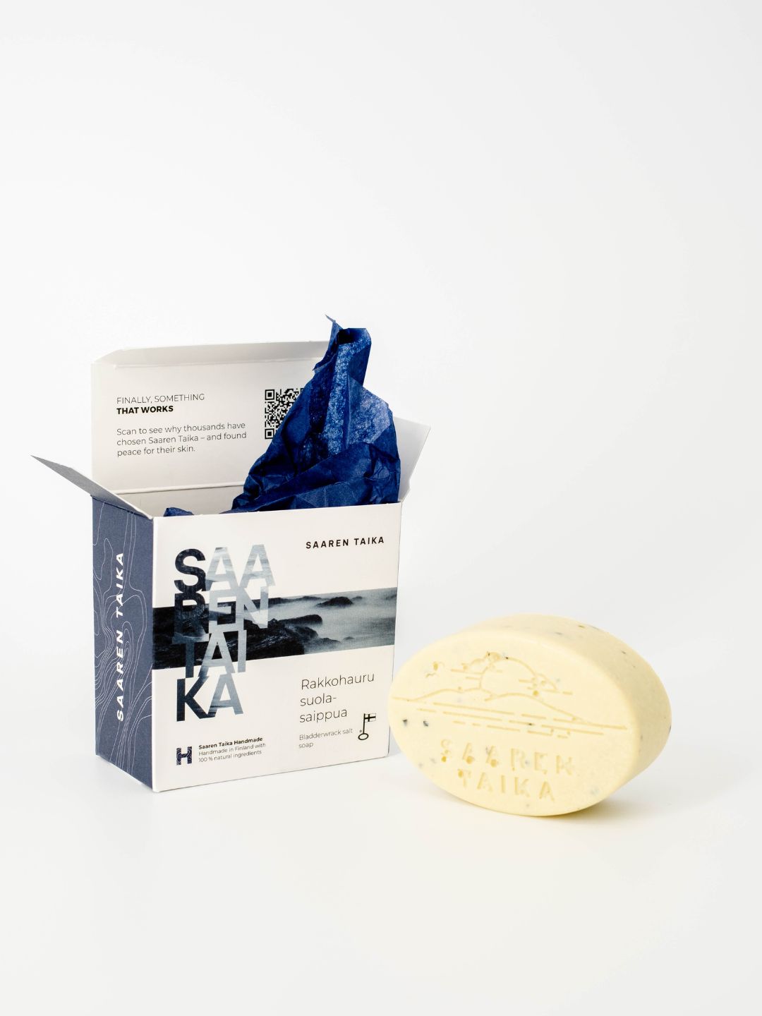 Rakkohauru Suolasaippua Herkälle Iholle - Tasapainottaa bakteerikantaa, kosteuttaa ja puhdistaa hellävaraisesti.