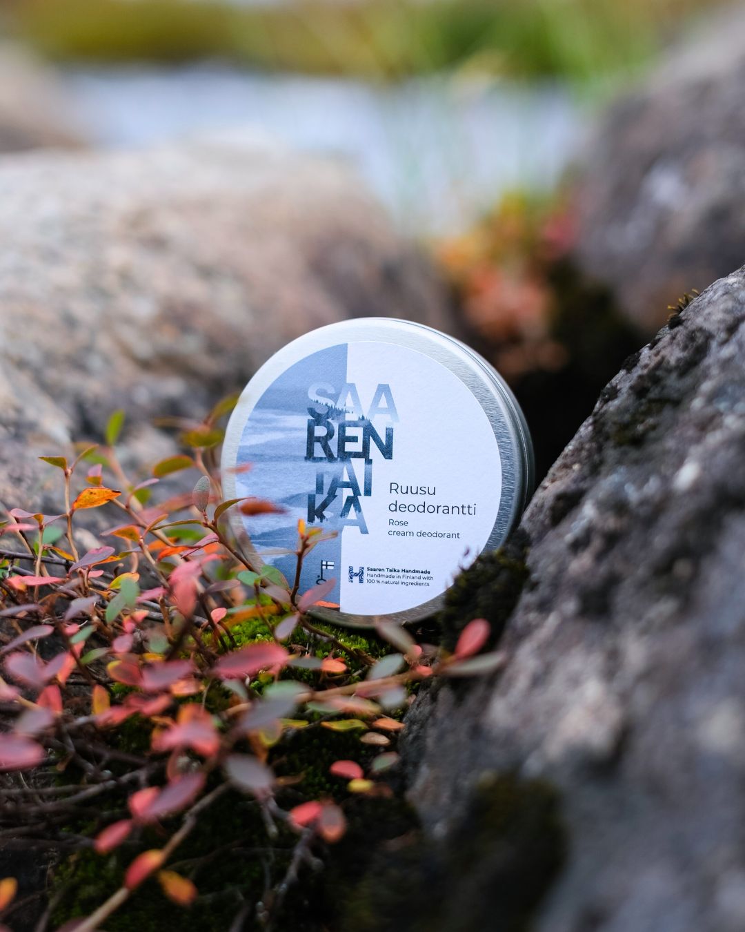 UUSI ILME Voidedeodorantti Ruusu Merisuola (soodalla), 100% luonnollista, vegaaninen, alumiiniton, 50ml