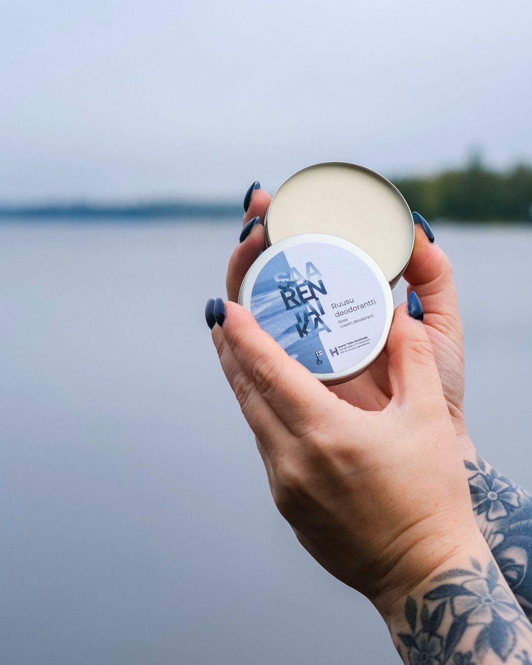 UUSI ILME Voidedeodorantti Ruusu Merisuola (soodalla), 100% luonnollista, vegaaninen, alumiiniton, 50ml