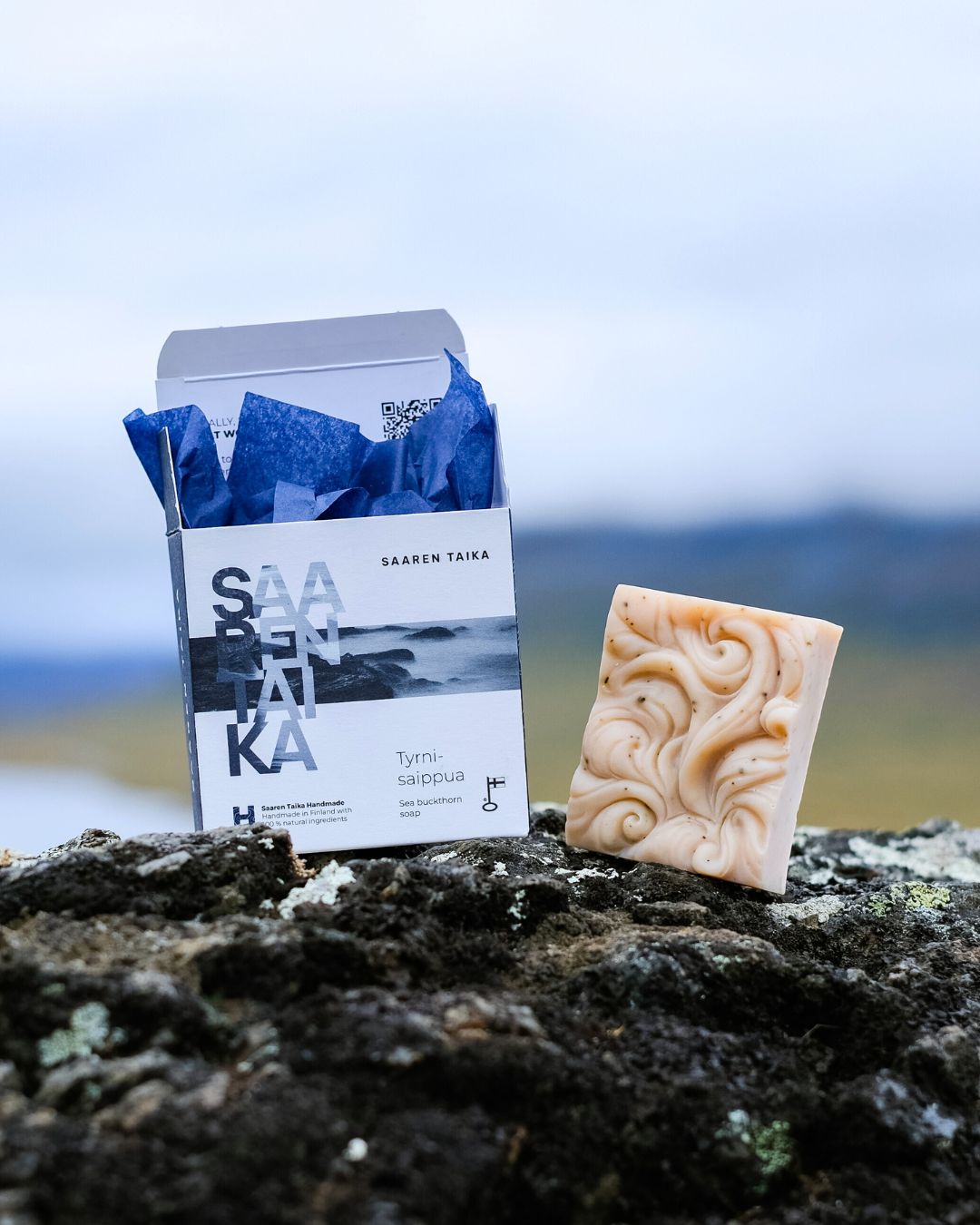  Tyrni Luksus Spa saippua, rauhoittava, sopii ruusufinni-, rosacea- ja couperosa iholle, 100% luonnollista, vegaaninen