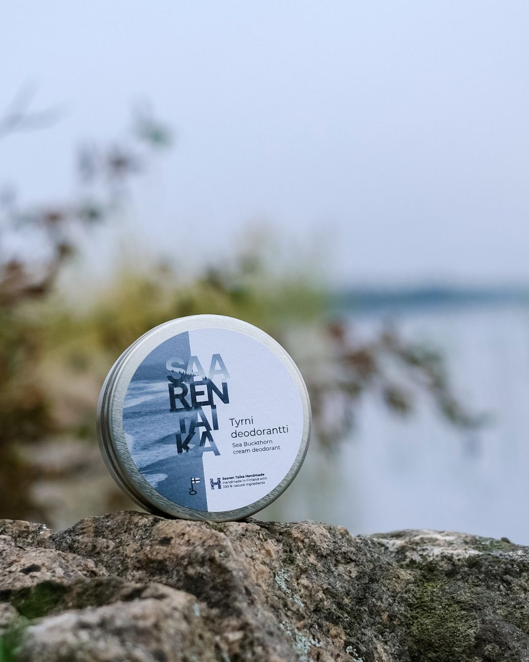 UUSI ILME Voidedeodorantti Tyrni on UNISEX, 100% luonnollista, vegaaninen, alumiiniton ja soodaton, n. 50ml