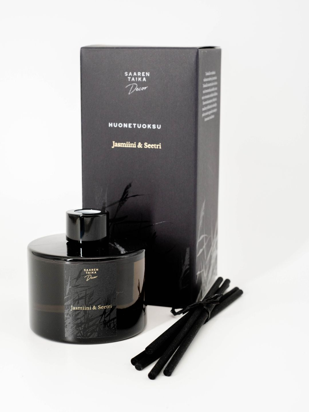 Huonetuoksu Jasmiini & Seetri - Hienostunut ja tyylikäs huonetuoksu kestää n. 6-12kk! (Huom! Iso!)