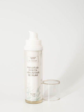 Vegaaninen Saaren Taika Punoitusoireita vähentävä prebioottinen seerumi auttaa ihon punoitusoireita vastaan.