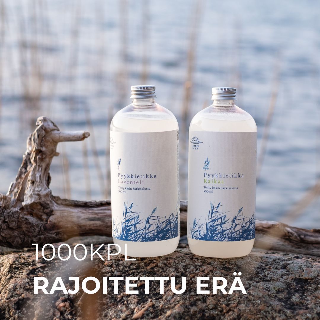 Pyykkietikka Laventeli, 1000KPL ERÄ, raikkautta joka pisaralla, 100% luonnollinen, vegaaninen, 1000ml - Saaren Taika Original 🇫🇮