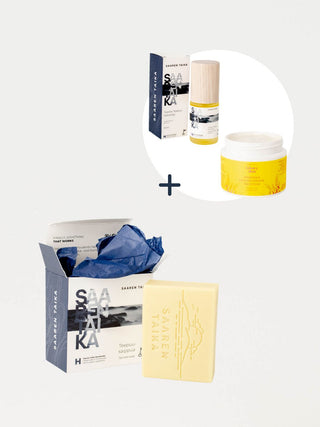 Suositut Saaren Taika ihonhoitotuotteet epäpuhtaalle tai akneiholle settinä