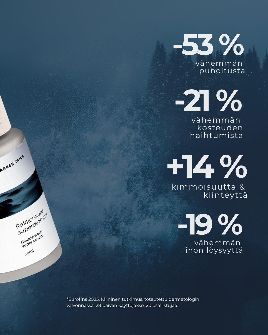 Bladderwrack super serum, peptides, retinol, hyaluronic acid, liver spots, wrinkles, pores