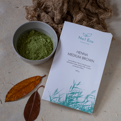 Plant hair dye, No:1 Eco Henna Medium Brown - Natural, vegan - No:1 Eco by Saaren Taika