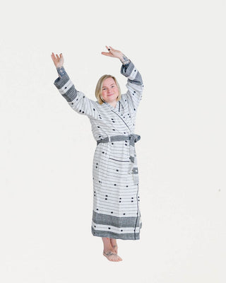 Hamam kylpytakki Poijut Unisex Musta, 100% puuvillaa, one size