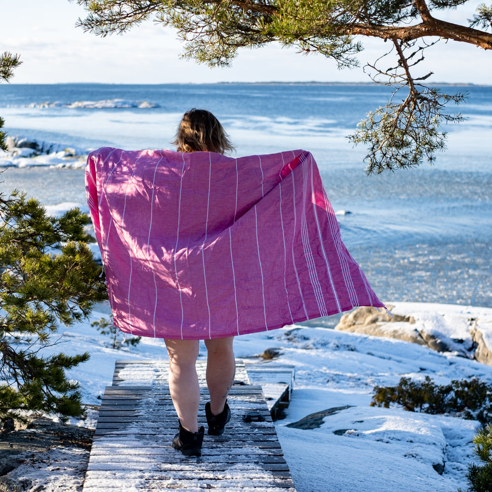 Nämä kookkaat ja imukykyiset pyyhkeet ovat aitoa turkkilaista käsityötaitoa, joka on periytynyt sukupolvelta toiselle