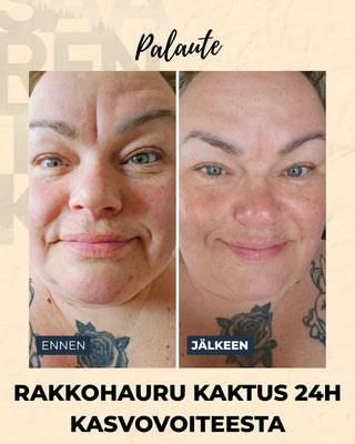 Rakkohauru & Kaktus 24H Prebioottinen Kasvovoide Herkälle Iholle Kasvovoide Saaren Taika