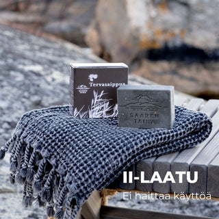 Saaren Taika tervasaippua, sopii mm. kutisevalle iholle, antibakteerinen & kosteuttava