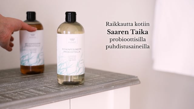 Laundry detergent with probiotics - Unscented, Natural, Vegan, 400ml - Saaren Taika Ecolution