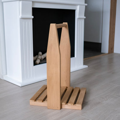Domestic Zero Waste Wood carrier, handcrafted by a carpenter, durable but light - Novapuu