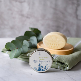 II-LAATU Voidedeodorantti Sitruunaruoho on UNISEX ,vegaaninen, luonnollinen, alumiiniton, soodaton ja luomu - Saaren Taika 🇫🇮 Voidedeodorantti Saaren Taika