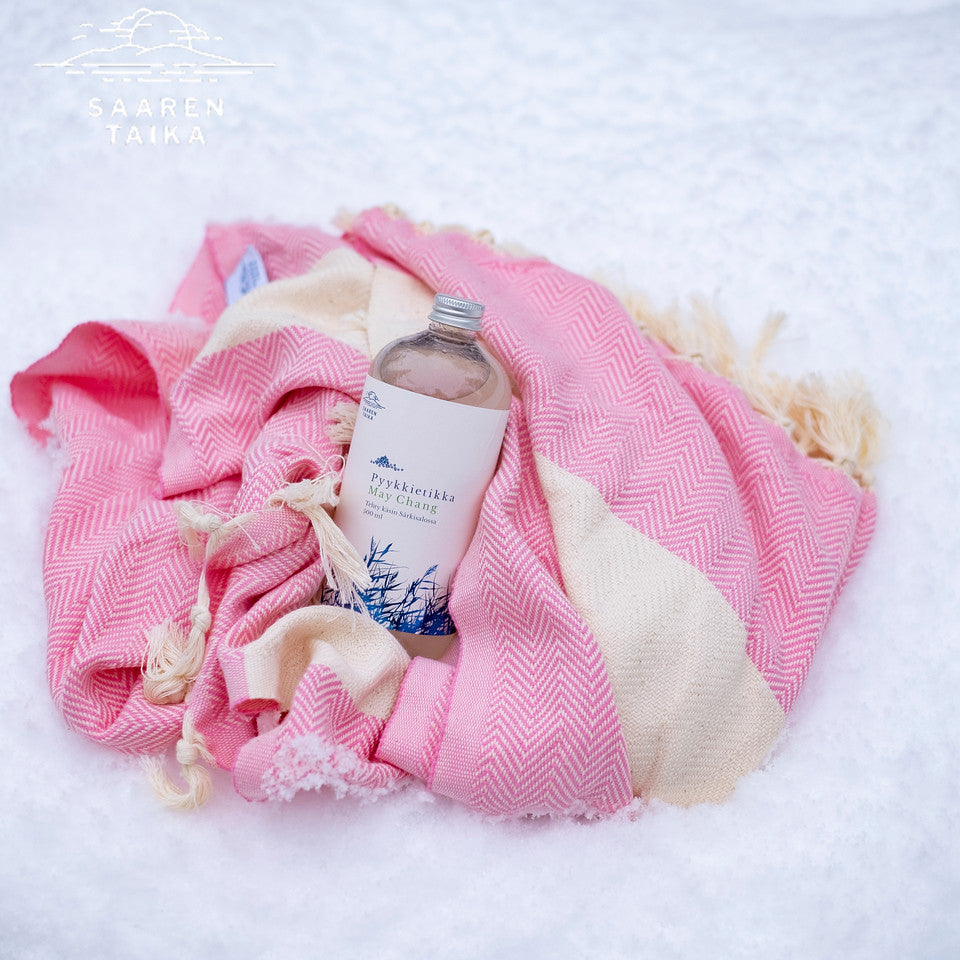 Hamam towel! Soft Pink! - Size 100x180cm, 100% cotton - Saaren Taika Decor