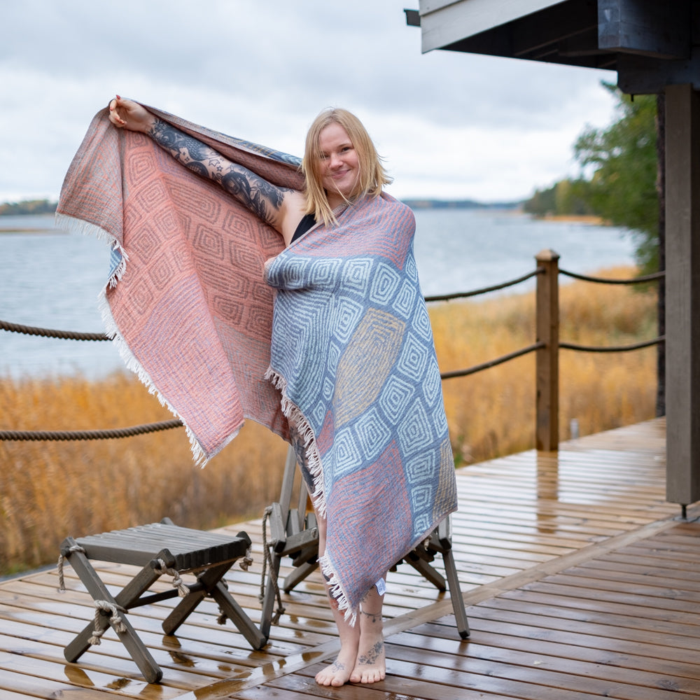 Hamam pyyhe Kilpikonna Sininen Ripustuslenkill Koko 90x175cm 400g Hamam pyyhe Kilpikonna Sininen Ripustuslenkill Koko 90x175cm 400g