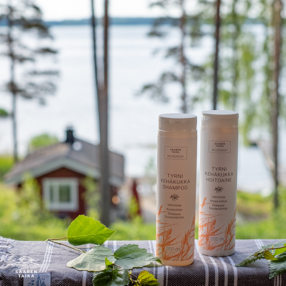 Tyrni kehäkukka shampoo - Sulfaatiton, vegaaninen, 94% luonnollista  - No:1 Eco by Saaren Taika